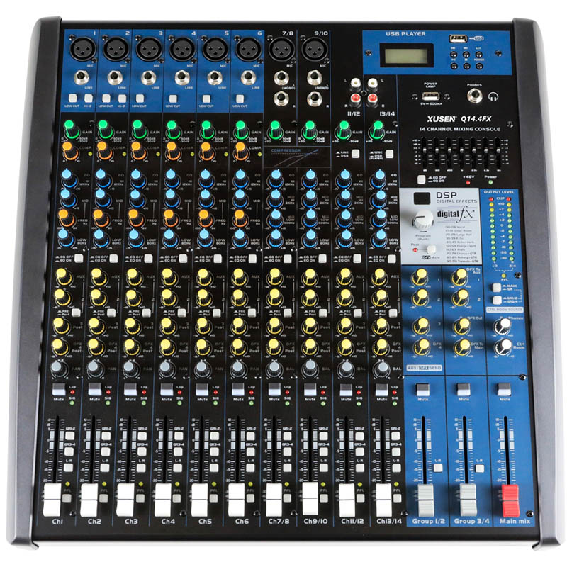 Q14.4FX 14路4編組帶效果調(diào)音臺(tái)